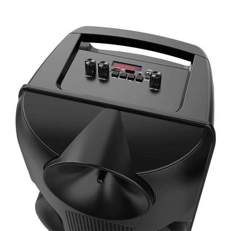 Портативная BT Speaker ZQS-8202A с беспроводным микрофоном и пультом на аккумуляторе - фото 2 - id-p204085785
