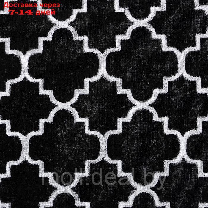 Полотенце махровое Этель "Ornament" чёрный, 70х130 см, 100% хлопок, 420 гр/м2 - фото 3 - id-p204041193