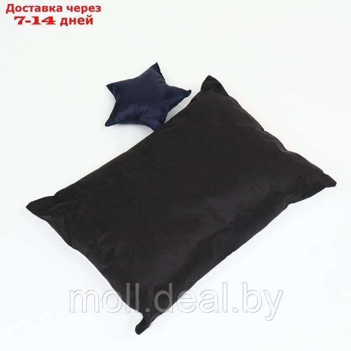 Лежанка со звездачками , 50 х 40 х 15 см, подушка из бязи, флиса, - фото 7 - id-p204040374