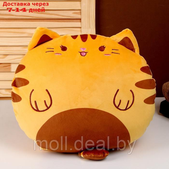 Мягкая игрушка-подушка "Кот", 43 см, цвет оранжевый - фото 3 - id-p204040444