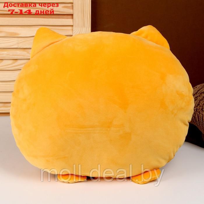 Мягкая игрушка-подушка "Кот", 43 см, цвет оранжевый - фото 4 - id-p204040444