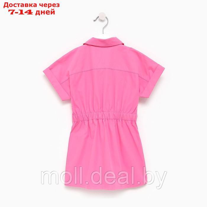 Платье детское с карманами KAFTAN, р. 30 (98-104 см), ярко-розовый - фото 2 - id-p204040446