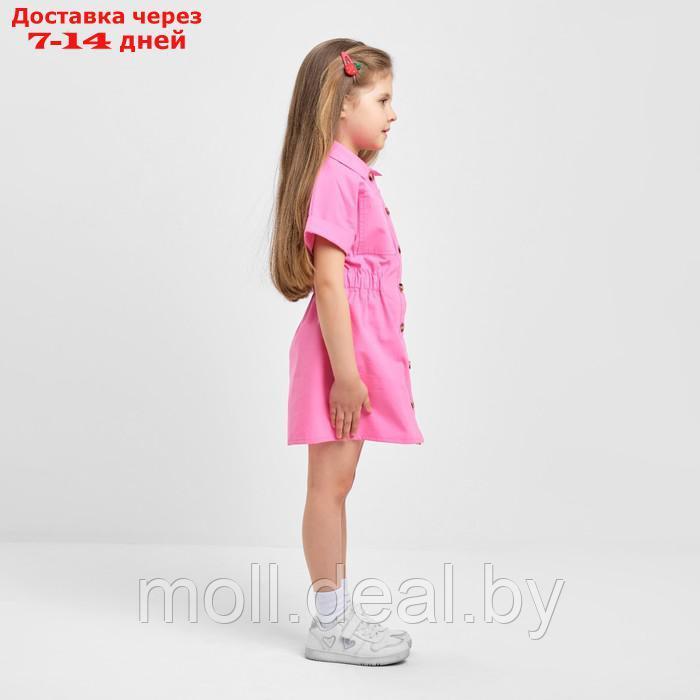 Платье детское с карманами KAFTAN, р. 30 (98-104 см), ярко-розовый - фото 3 - id-p204040446