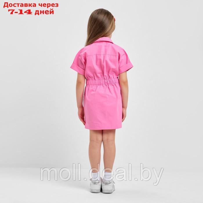 Платье детское с карманами KAFTAN, р. 30 (98-104 см), ярко-розовый - фото 4 - id-p204040446