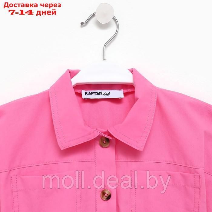 Платье детское с карманами KAFTAN, р. 30 (98-104 см), ярко-розовый - фото 8 - id-p204040446