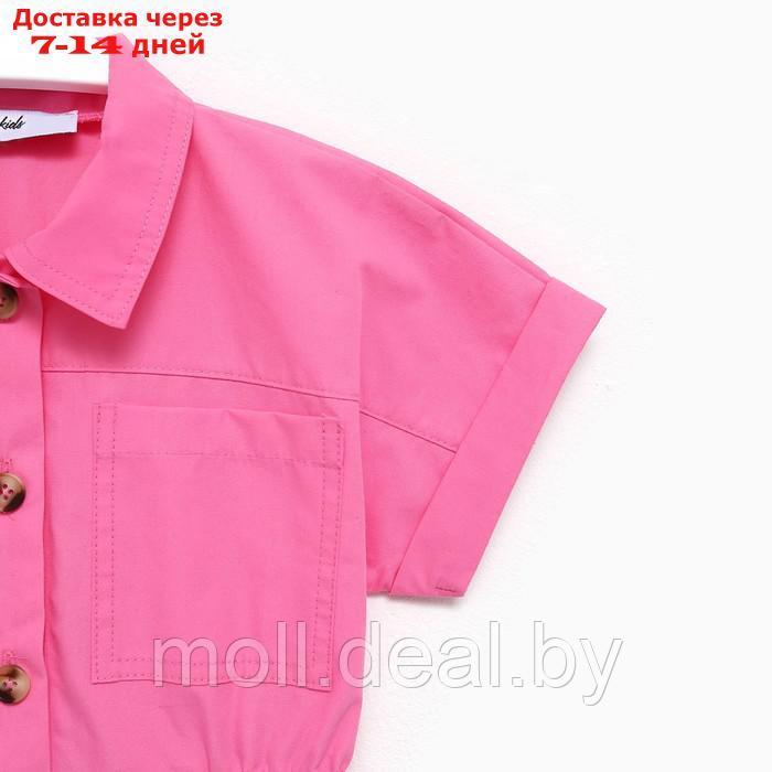 Платье детское с карманами KAFTAN, р. 30 (98-104 см), ярко-розовый - фото 9 - id-p204040446