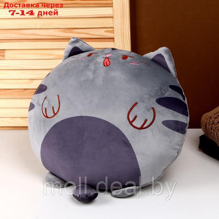 Мягкая игрушка-подушка "Кот", 43 см, цвет серый - фото 2 - id-p204040503