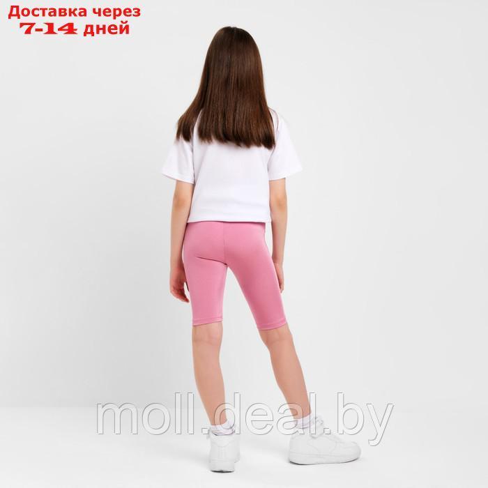 Шорты (велосипедки) для девочки MINAKU, цвет розовый, рост 140 см - фото 3 - id-p204040514