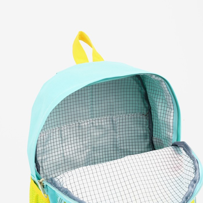 Рюкзак детский на молнии, цвет бирюзовый - фото 4 - id-p204090391