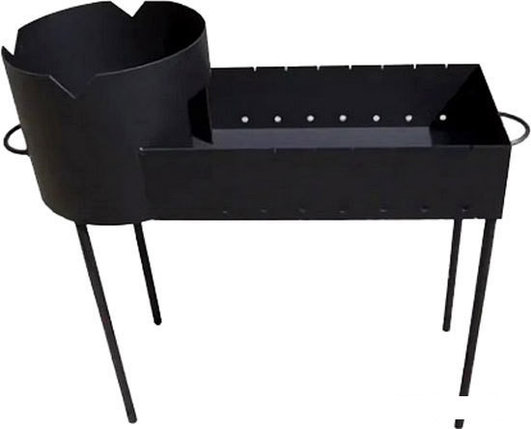 Разборный мангал Chugun Invest 3в1 90x35x80см (12л, со съемными ножками), фото 2