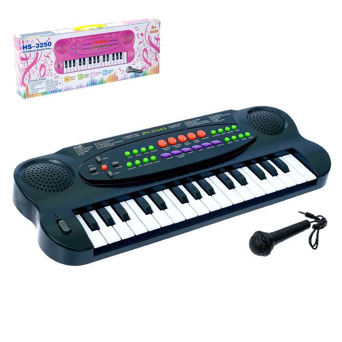 Синтезатор «Музыкальная игра» с микрофоном, 32 клавиши - фото 1 - id-p204091754