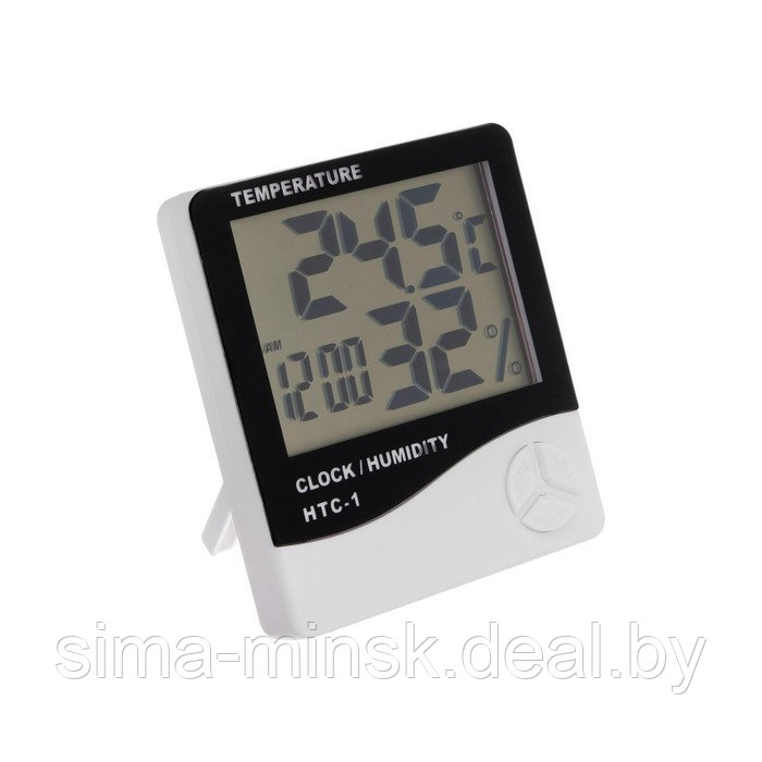 Термометр LuazON LTR-14, электронный, датчик температуры, датчик влажности, белый - фото 2 - id-p204091877