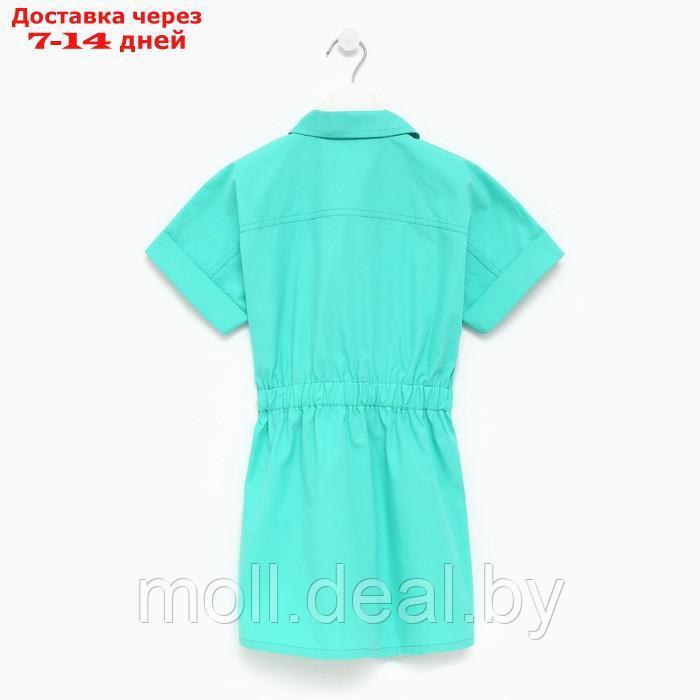 Платье детское с карманами KAFTAN, р. 30 (98-104 см), зелёный - фото 2 - id-p204041877