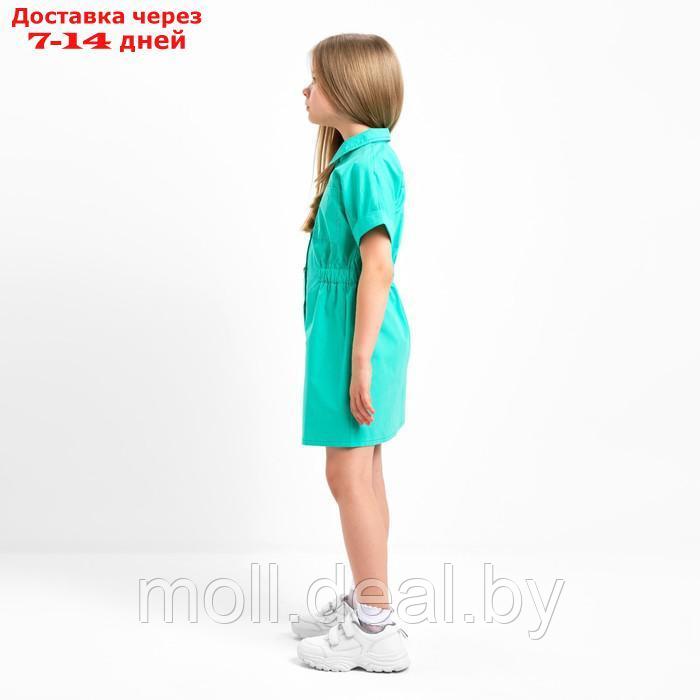 Платье детское с карманами KAFTAN, р. 30 (98-104 см), зелёный - фото 3 - id-p204041877