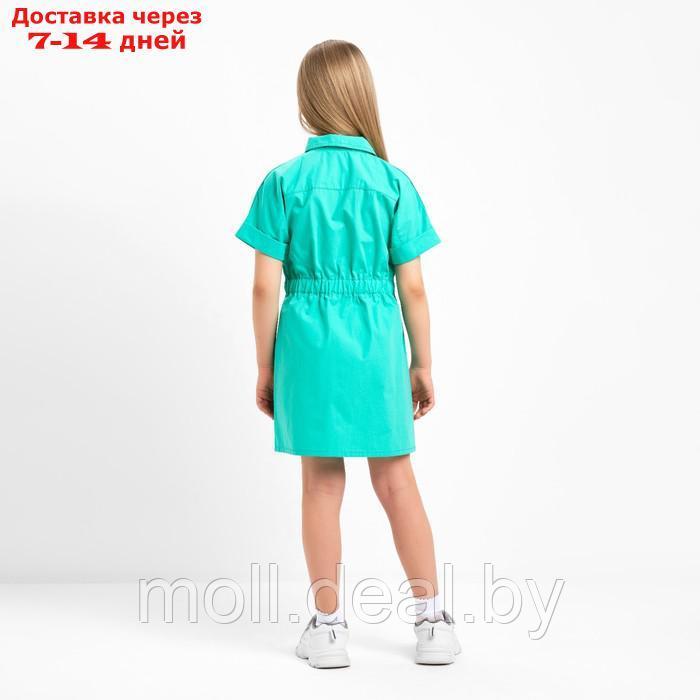 Платье детское с карманами KAFTAN, р. 30 (98-104 см), зелёный - фото 4 - id-p204041877