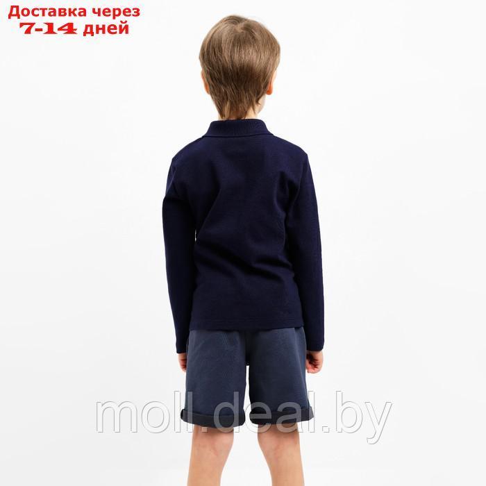 Джемпер (поло) детский MINAKU цвет темно-синий, рост 116 - фото 3 - id-p204041918