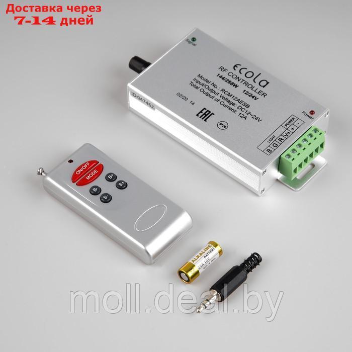 Аудиоконтроллер Ecola, для светодиодных лент и моудлей, 12В, 144 Вт, радиопульт - фото 1 - id-p204040945