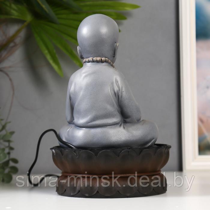 Фонтан настольный полистоун от сети свет "Маленький будда - медитация" 30х20х20 см - фото 4 - id-p204095268