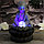 Фонтан настольный полистоун от сети свет "Маленький будда - медитация" 30х20х20 см, фото 6