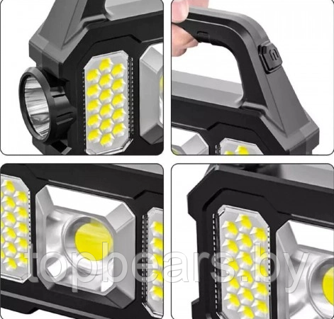 Многофункциональный портативный фонарь/ Кемпинговый фонарь YD-2205А (33 светодиода, зарядка USBсолнечная - фото 6 - id-p204097087