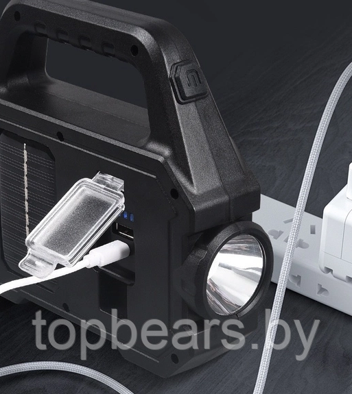 Многофункциональный портативный фонарь/ Кемпинговый фонарь YD-2205А (33 светодиода, зарядка USBсолнечная - фото 10 - id-p204097087