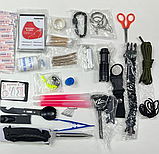 Тактическая сумка - аптечка укомплектованная 28 предметов / дорожный подсумок - аптечка для выживания /, фото 6