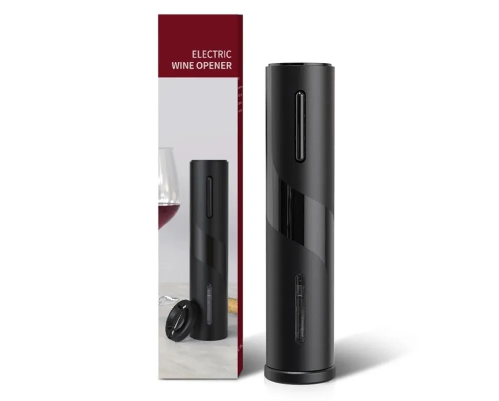 Электрический штопор для вина Electric wine opener 23 см. Черный - фото 9 - id-p204097332