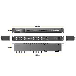 Матричный коммутатор AVMATRIX MSS0811 компактный 3G-SDI 8×8