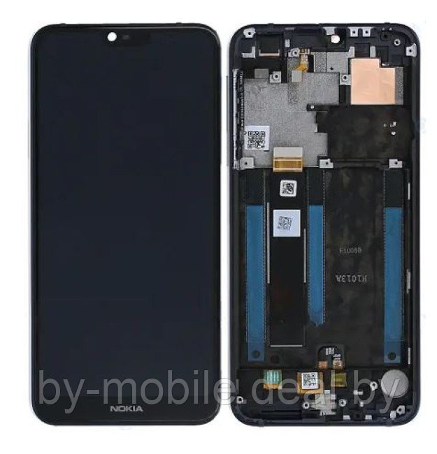 Экран (модуль) в рамке Nokia 7.1 (синий) - фото 1 - id-p204097521