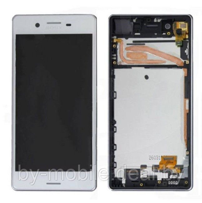 Экран (модуль) в рамке Sony Xperia X (белый) - фото 1 - id-p204097524