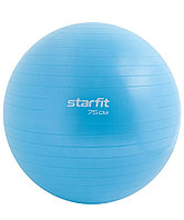 Мяч гимнастический STARFIT GB-108-75-BLP, синий пастель, антивзрыв, 75 см