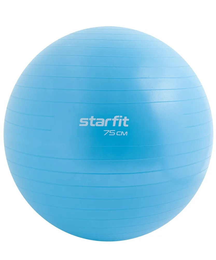 Мяч гимнастический STARFIT GB-108-75-BLP, синий пастель, антивзрыв, 75 см - фото 1 - id-p204099325