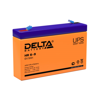 Аккумулятор Delta HR 6-9 (6V 8.8Ah) для UPS - фото 1 - id-p204101283