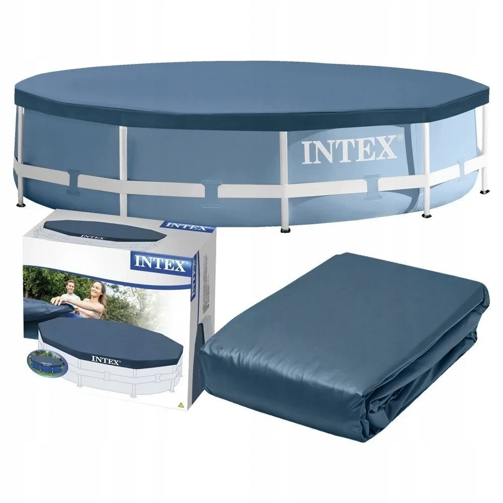 Крышка для каркасного бассейна диаметром 3,05м, Intex "Round Pool Cover " 28030 - фото 2 - id-p162501094