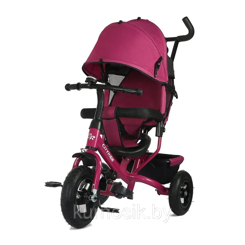 Детский велосипед трехколесный с поворотным сидением City Ride Comfort/Розовый - фото 2 - id-p204108523