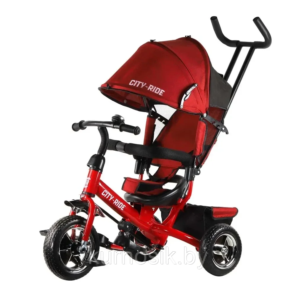 Детский велосипед трехколесный с поворотным сидением City Ride Comfort/Красный - фото 1 - id-p204109231