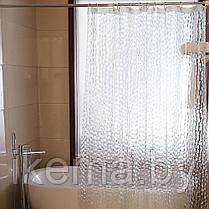 Штора для ванной и душа прозрачная 180*200 см. (BM06), фото 3