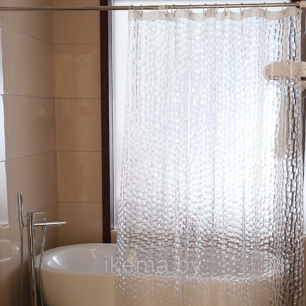 Штора для ванной и душа прозрачная 180*200 см. (BM06) - фото 3 - id-p115969880