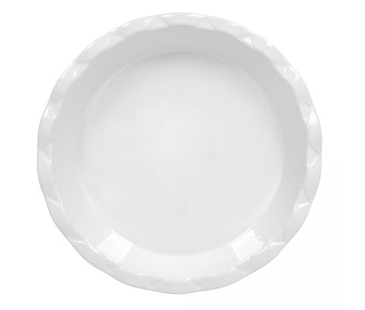 Форма для запекания керамическая, круглая с фигурным краем, 28х28х5 см, 1, 5 л, белая, MARMITON - фото 2 - id-p204109126