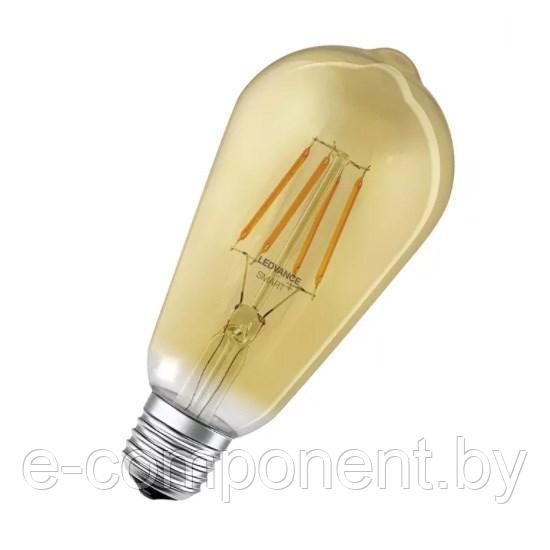 Лампа LEDVANCE SMART+ Filament Edison Dimmable 55 6W E27 - фото 1 - id-p204109559