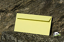 Цветной конверт 110х220 мм Желтый