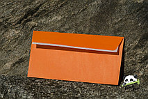 Цветной конверт 110х220 мм Оранжевый