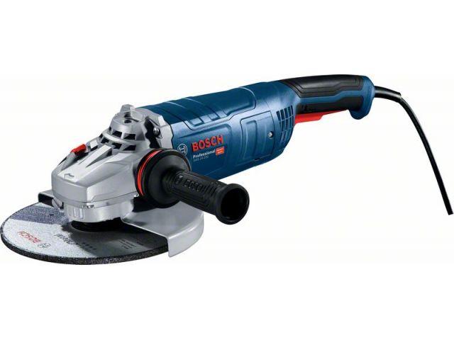 Двуручная углошлифмашина BOSCH GWS 24-230 в кор. (2400 Вт, диск 230х22 мм, вибро, без регул. об.)