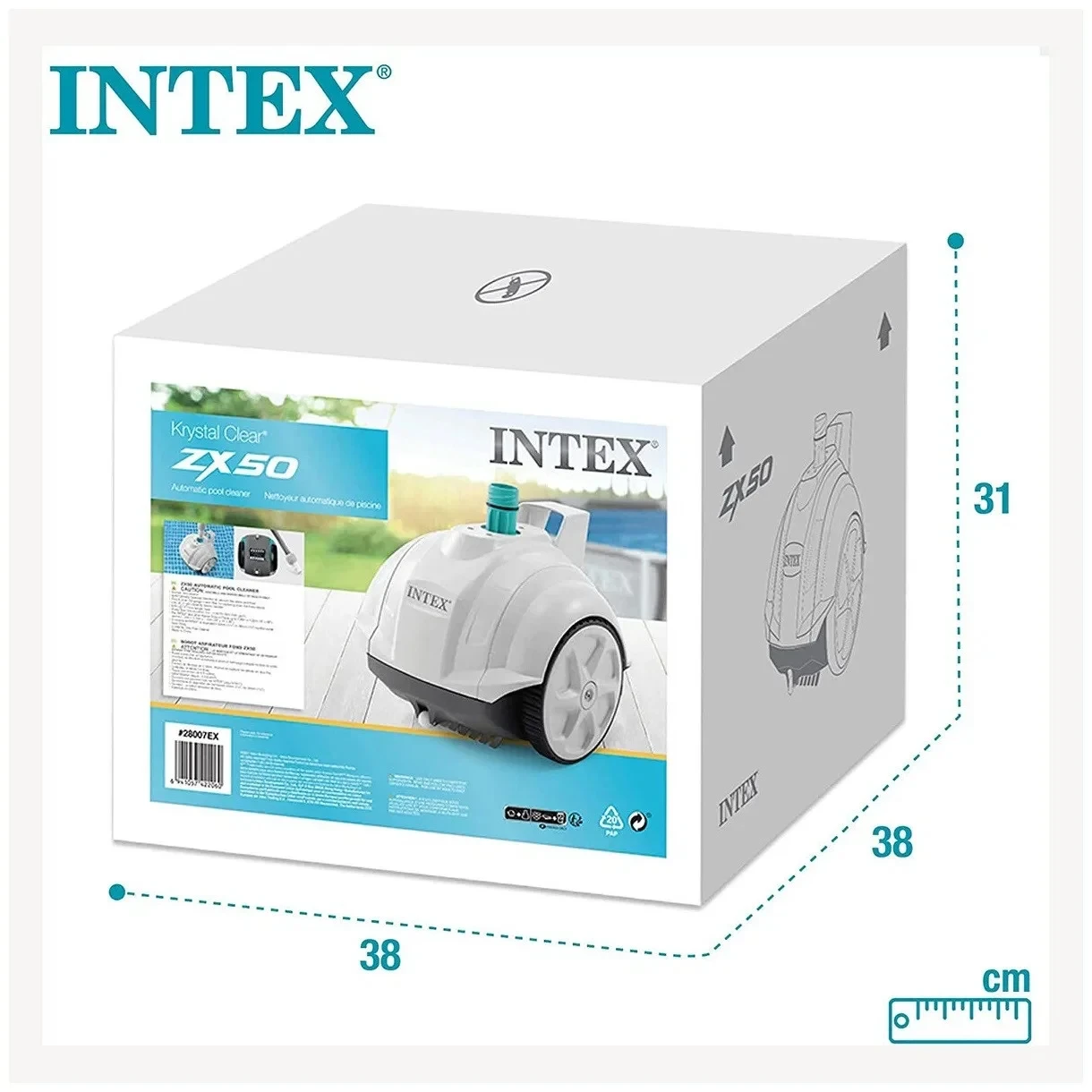 Робот-пылесос ZX50 для очистки бассейна "Auto Pool Cleaner" Intex 28007 - фото 4 - id-p162498637