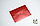Конверт дизайнерский 130х180 мм Красный металлик, фото 3