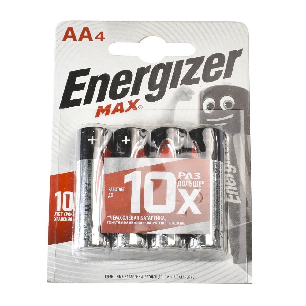 Батарейка ENERGIZER MAX LR6/E91/AA BL4 - (блистер 4шт) - фото 1 - id-p204113073