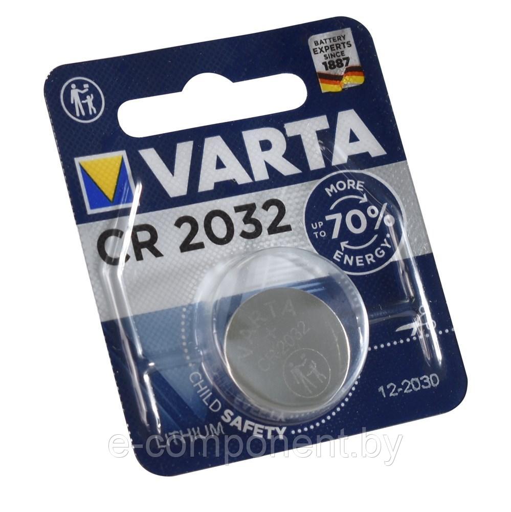 Батарейка VARTA ELECTRONICS CR2032 BL1 - (блистер 1шт) - фото 1 - id-p204113074