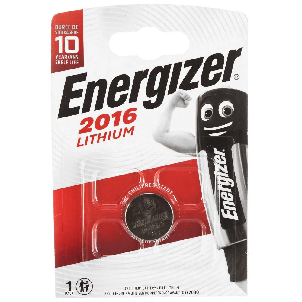 Батарейка ENERGIZER Lithium CR2016 BL1 - (блистер 1шт) - фото 1 - id-p204113075