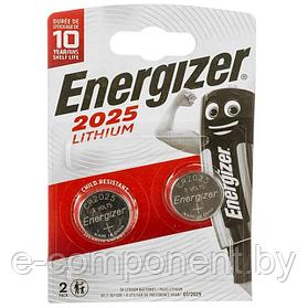 Батарейка ENERGIZER Lithium CR2025 BL2 - (блистер 2шт)