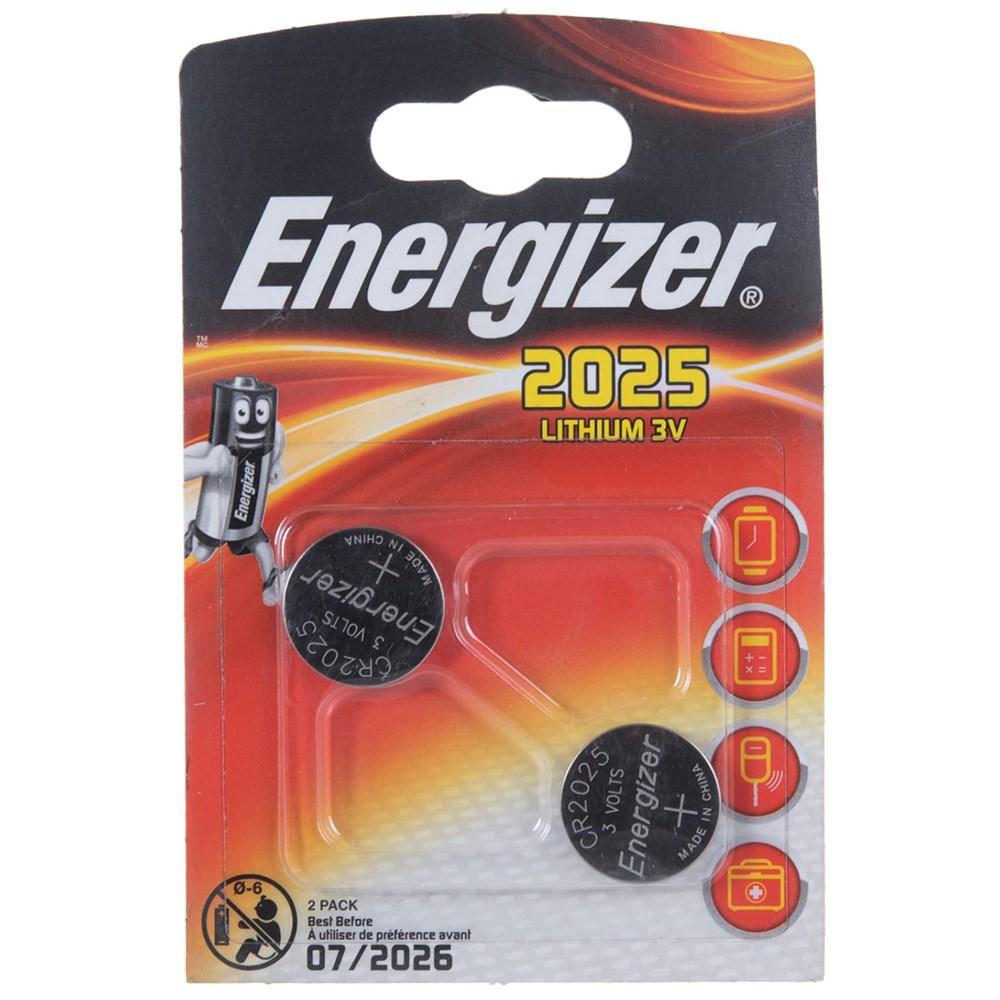 Батарейка ENERGIZER Lithium CR2025 BL2 - (блистер 2шт) - фото 3 - id-p204113085